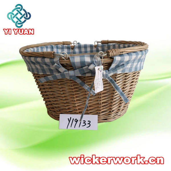 Handmade Round Flower Pot Garden Wicker Willow Basket