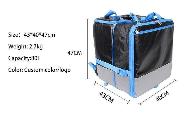 Wholesale Reusable Thermal Food Delivery Bag Carry Insulated Lunch Cooler Bag