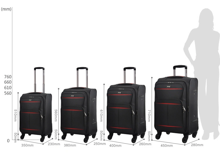 New Style Fashion Oxford Fabric Trolley Wheeled Luggage Leisure Business Travel Boarding Suitcase Bag Case (CY3395)