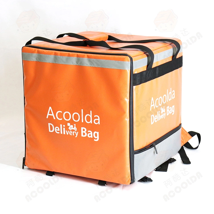 Double Layers Motorcycle Ice Cooler Delivery Bag Pizza Bag Food Delivery Bag