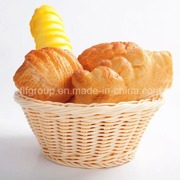 Customized Handcraft White Decorative Lined Wicker Basket in Different Shapes