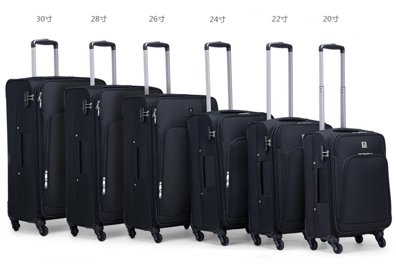 Fabric Rolling Trolley Wheeled Leisure Business Travel Boarding Luggage Suitcase Bag Case with Four Wheels (CY3400)