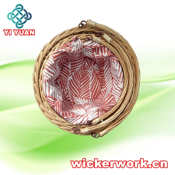 Handmade Round Flower Pot Garden Wicker Willow Basket